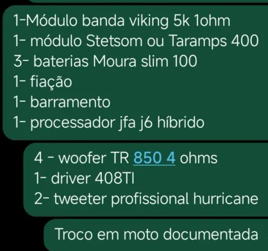 Som automotivo completo 