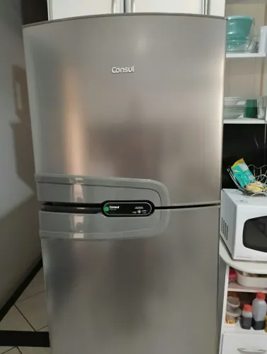 Geladeira Consul Dúplex Inox FrosFree 386L