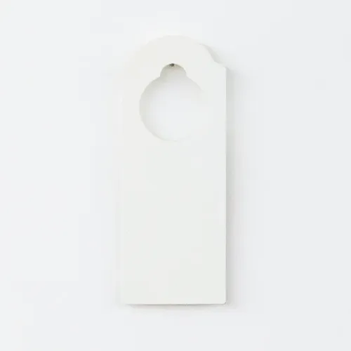 Kit 6 Placas Para Maçaneta Porta Mdf Branco 25,5x10cm