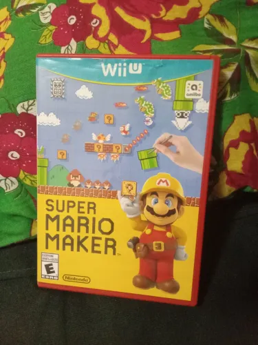Jogo game Nintendo Wii U raro Suoer Mario Maker original mídia física 