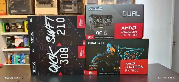 Promoção relâmpago RX 7600 8GB