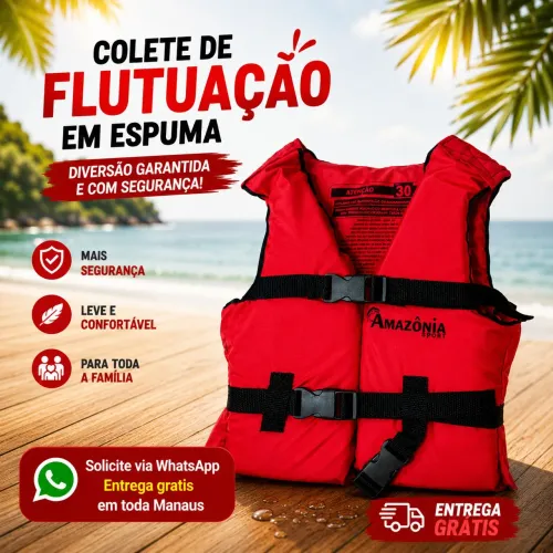 Colete de Flutuação Amazônia Sport Infantil e Adulto