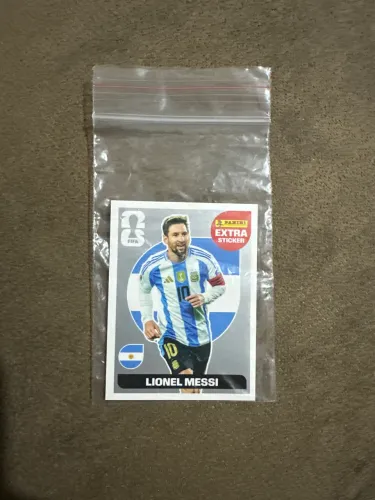 Figurinha Messi prata