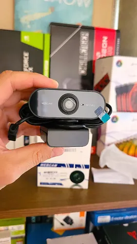 Webcam MaxPro HD com microfone novo, lacrado, com garantia!