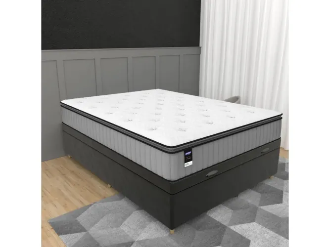 Cama Casal Baú + Colchão GAZIN