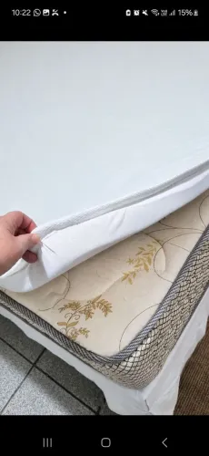 Pilow top espuma da nasa e gel medida Queen Size 1,58x 1,98x 0,04 da marca FA Colchões