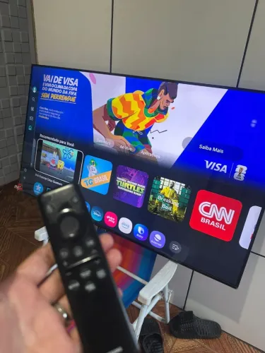 TV SMART 4k 50 Samsung leia bem 