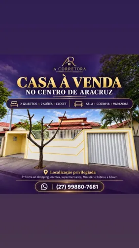 Casa a venda no centro de Aracruz