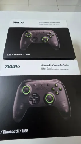 CONTROLE SEM FIO 8BITDO NOVO LACRADO PRETO