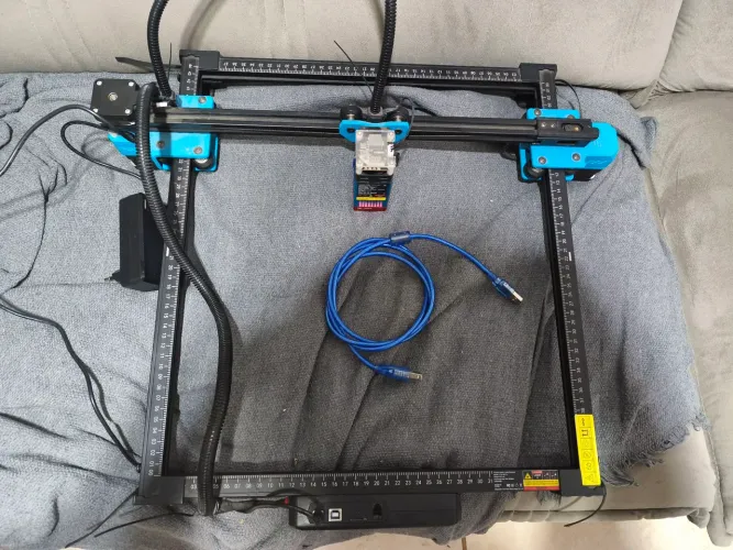 Máquina laser two tress TTS-10 PRO 10W + cilindro Giratório completa nova - 1.100