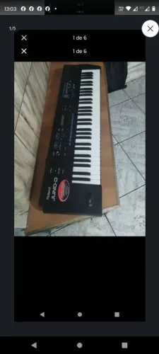 Teclado Roland Juno d limite tudo funcionando perfeitamente