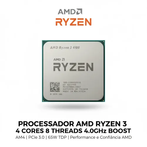 Ryzen 3 4100 - Processador Gamer AMD