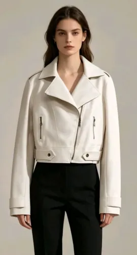 Jaqueta feminina off-white