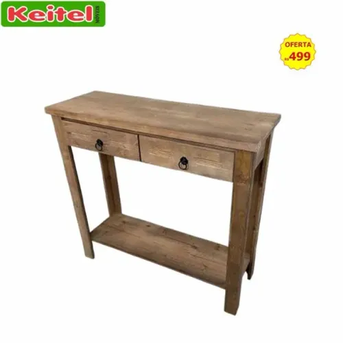 Aparador 2 Gavetas Rústico Madeira Cor Imbuia