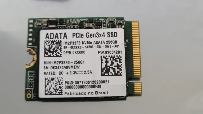 SSD NVMe ADATA 256GB M.2 Gen 3x4 - Ultra Velocidade (Excelente Custo-Benefício)