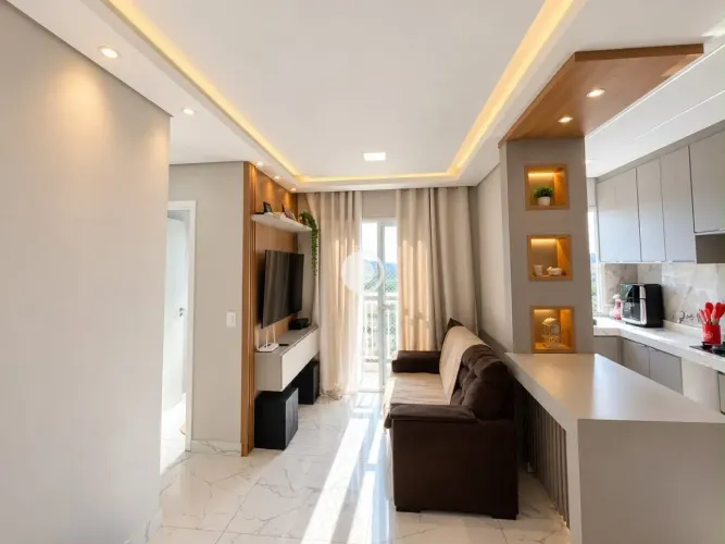 Apartamento mobiliado de 2 quartos com vaga coberta em Nova Odessa REF: 193