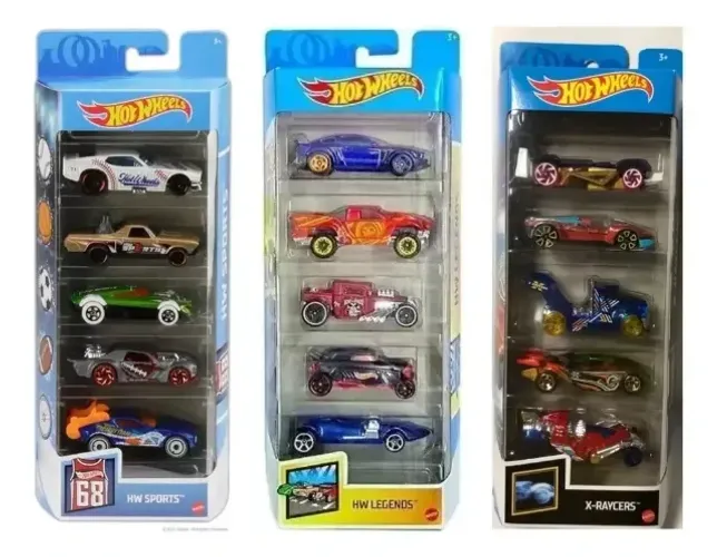 3 Cartelas Hot Wheels Gtn37 Gtn38 Gtn39 - 15 Carrinhos Total
