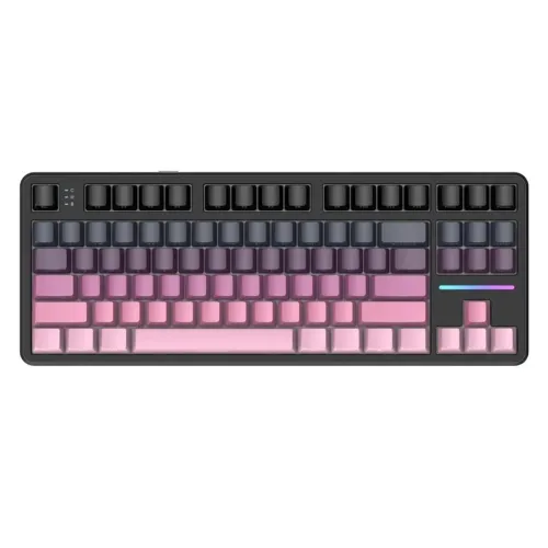 Teclado Sem Fio Mecânico Attack Shark X87, RGB, Tri-Mode, Blackberry - X87 NOVO