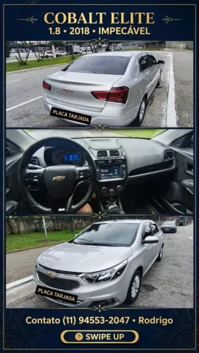 Chevrolet Cobalt Elite 1.8 8V Econo.flex 4P Aut. 2018