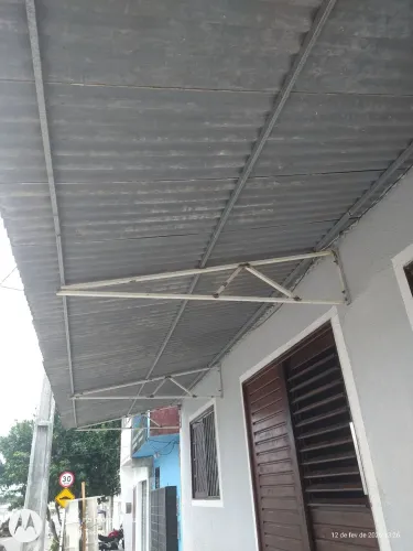Coberta de frente de casa 8 por 2