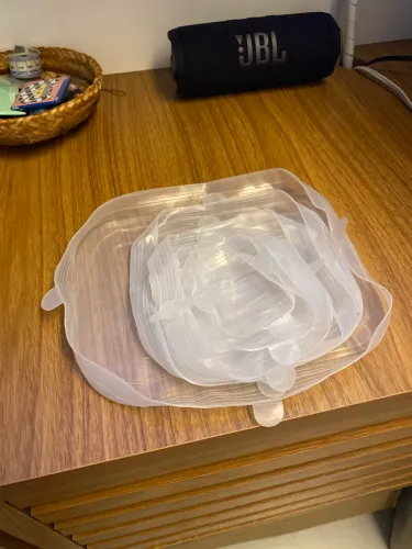 Tampas de silicone para potes