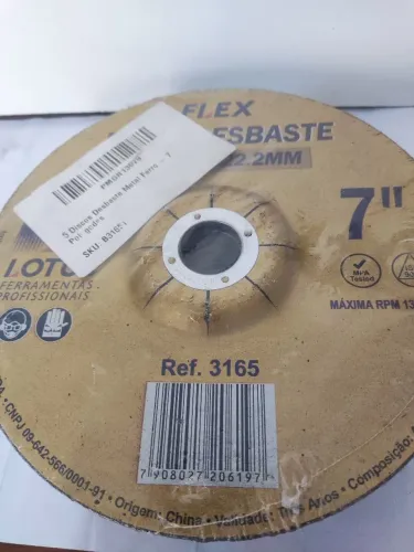 5 Discos Desbaste 7 Polegadas