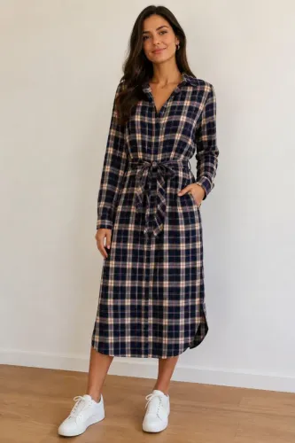 Vestido flanela algodão