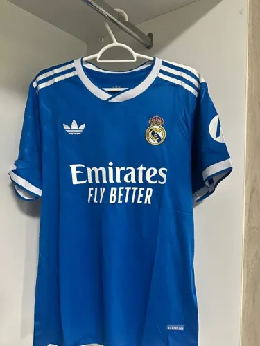 CAMISA REAL MADRID AZUL ADIDAS NUNCA USADA - MODELO EXCLUSIVO + AEROREADY ?