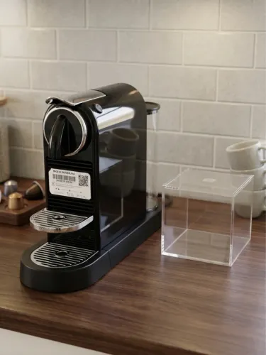 Máquina de Café Nespresso Citiz Preta C/ Porta Cápsulas Original