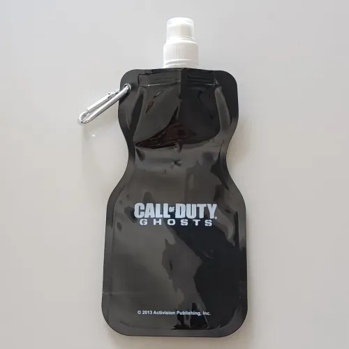 Garrafa de Água Squeeze Call of Duty Nova Dobrável Portátil Multifuncional