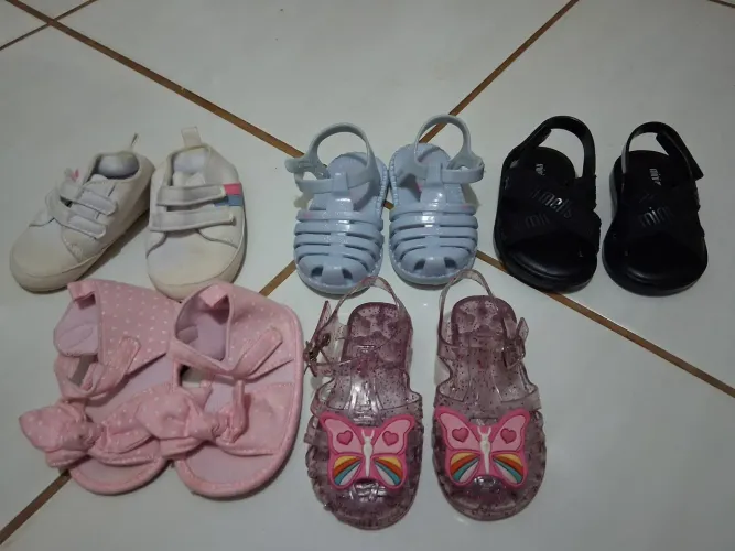 lote calçados bb menina 19/20