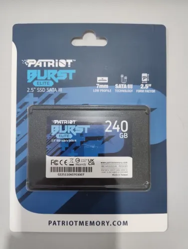 SSD Patriot Burst Elite 240GB. Lacrado.