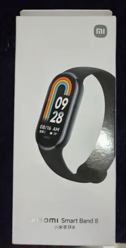 Smartwatch Xiaomi Miband 8, versão global, com 3 pulseiras extras. Película na tela. 