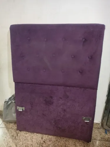 Cabeceira Cama de Solteiro Box Roxa