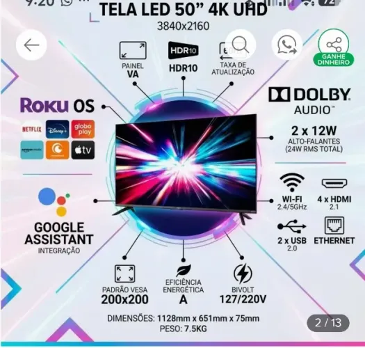 TV 50' + TABLET VAIO POR PREÇO INCRÍVEL! PRA VENDER LOGO