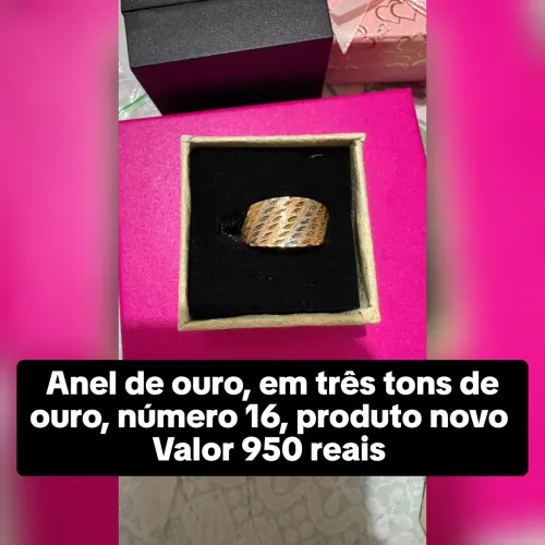 Anel de ouro feminino