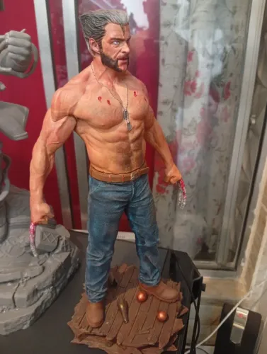 Wolverine 3D feito em resina