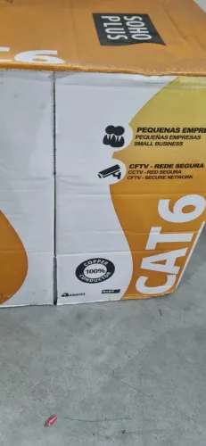 Cabo de rede cat 6 100% cobre