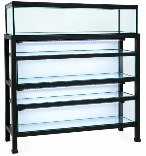 Aquario de 3 andares com iluminação embutida