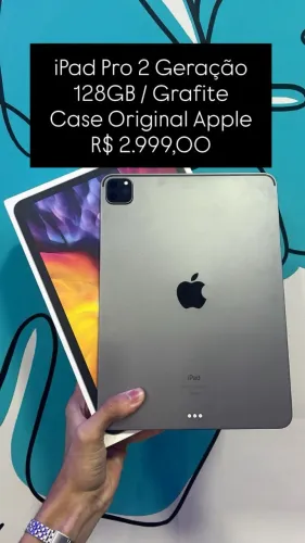 Seminovo: iPad Pro 2 Geraçao 128GB Grafite - Em Perefito Estado | Loja Fisica