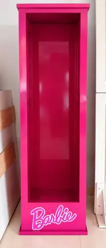 Expositor / Estante Barbie Rosa para Decoração