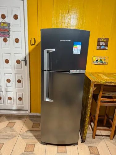 Geladeira Brastemp clean inox frost free (entrego) 