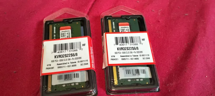 Memória 8GB DDR4 3200MHz Kingston SODIMM KVR32S22S6/8