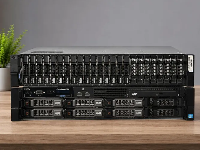 Kit Dell PowerEdge R720 + Storage Dell 24 Baias | Xeon | 32GB RAM