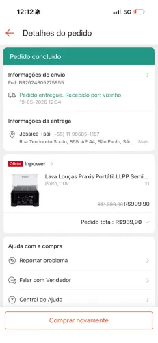 Lava louças práxis nova - 5 usos