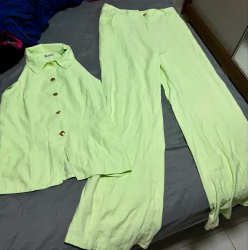 Conjunto elegante calça + blusa