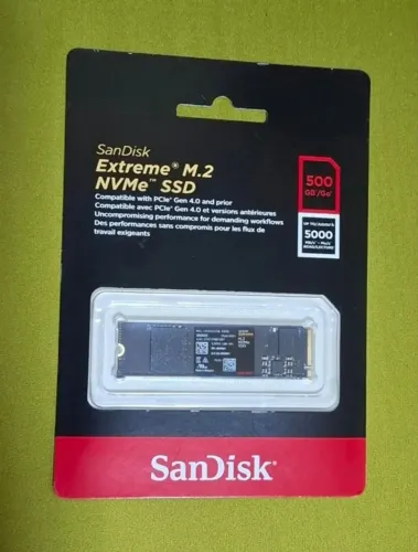 SSD 500GB SanDisk Extreme M.2 NVMe PCIe Gen 4