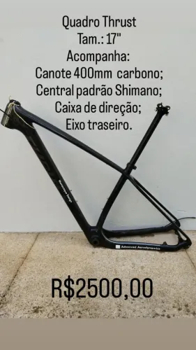 Quadro Thrust de Carbono MTB 17"