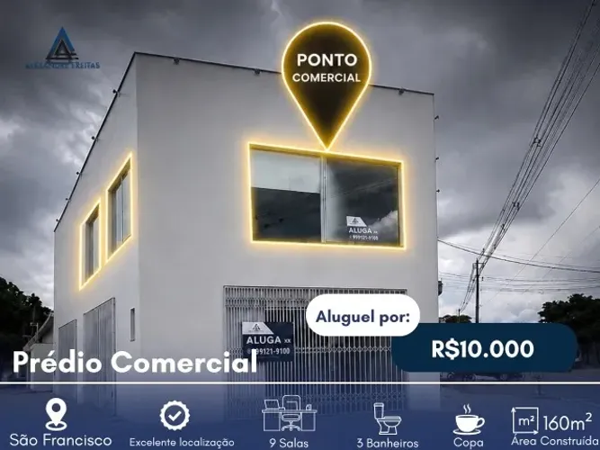 Piso superior | prédio comercial. Av Cap Júlio Bezerra 1109