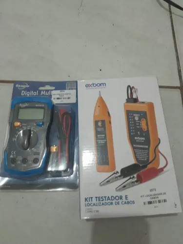 Testador e localizador de cabos e multimetro novos